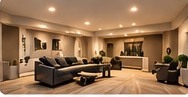Finished basement design concept